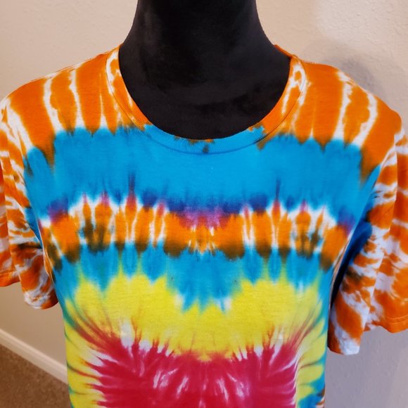 Tie Dye Boho Bohemia short sleeves unisex T-shirt size M. 100% cotton. - Picture 5 of 10